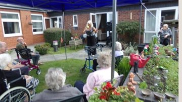 Live entertainment at Wakefield care home